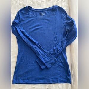 Banana Republic Factory Blue Long Sleeve Top